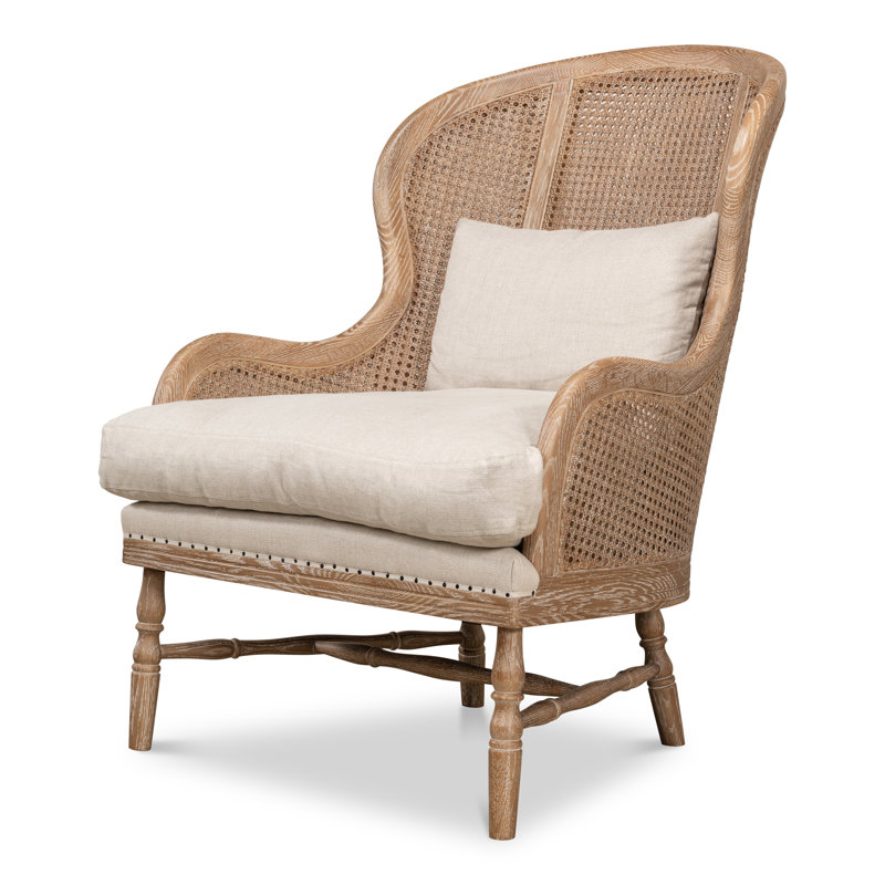 Randolph Linen Wingback Chair