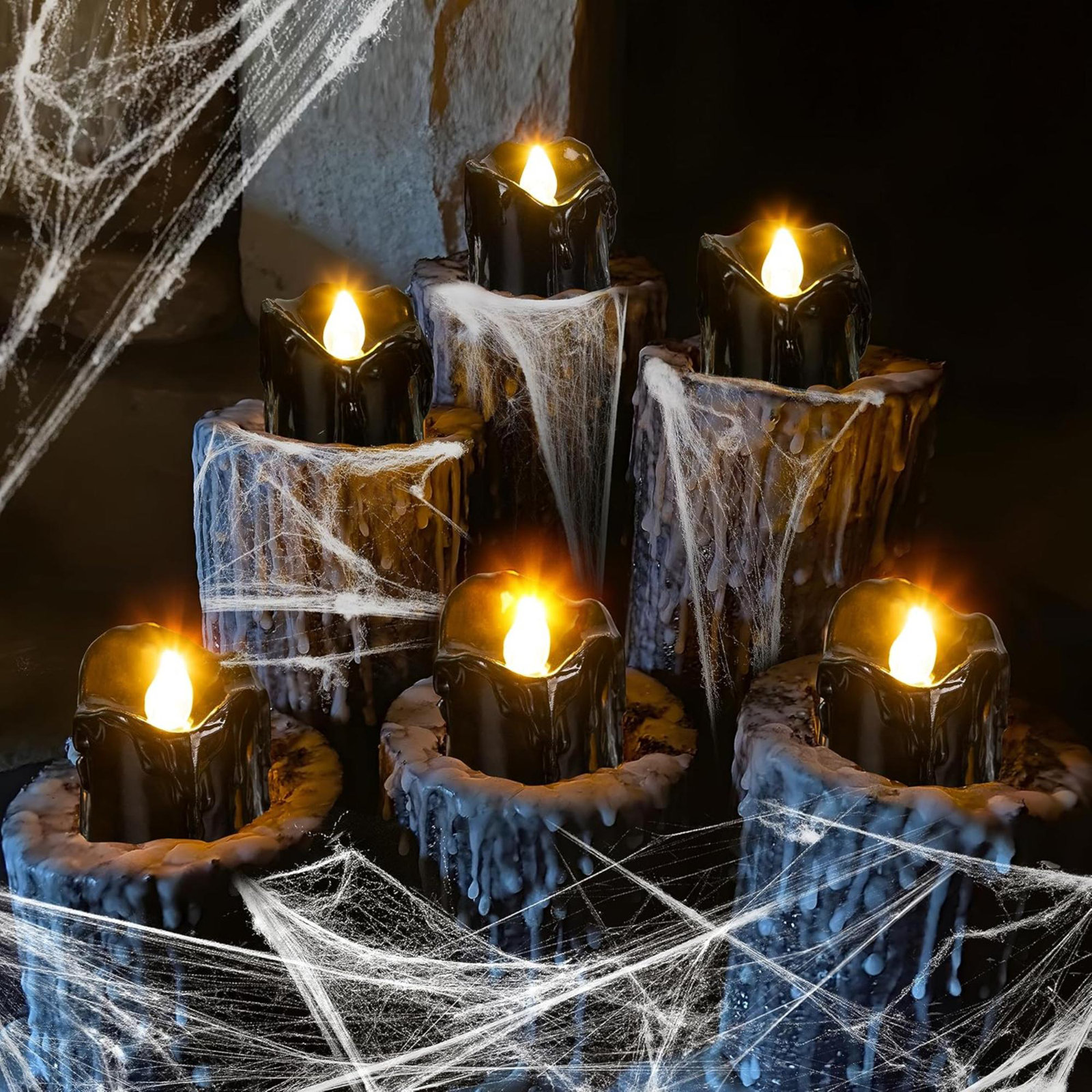 36-Piece LED Halloween Tealight Candle Set