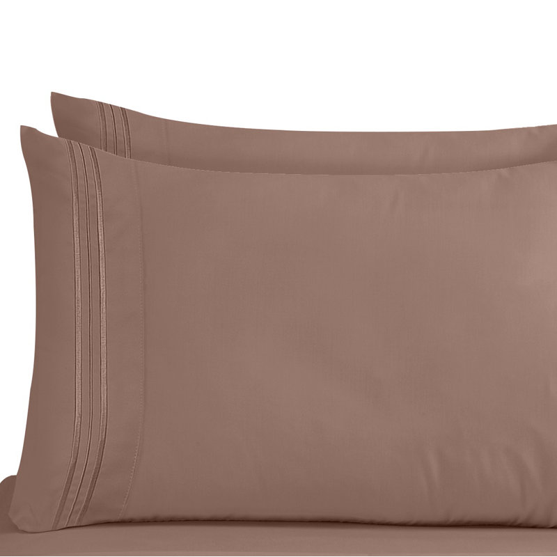 Taie d'oreiller en microfibre de qualité supérieure, Très grand, Taupe