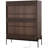 Freestanding Display Cabinet With 2 Drawers, Glass Doors, 4-Tier Adjustable Shelves, And LED Light For Modern Living Spaces-1751357895