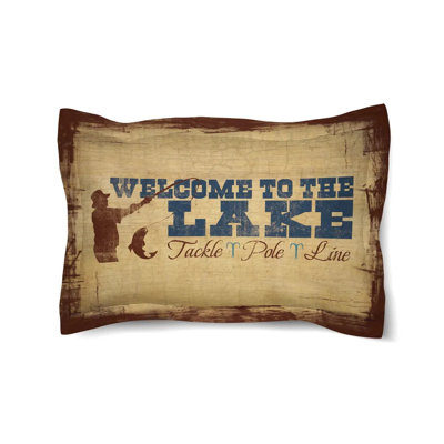 Laural Home Welcome to the Lake  Duvet Sham