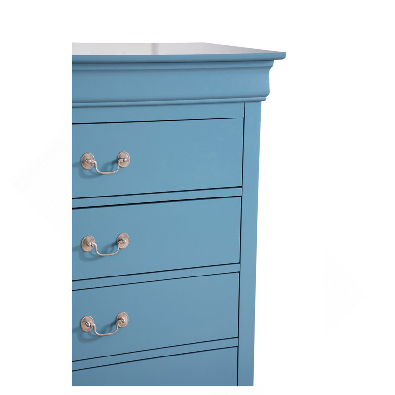 Commode Louis Phillipe G3180-CH, bleu sarcelle