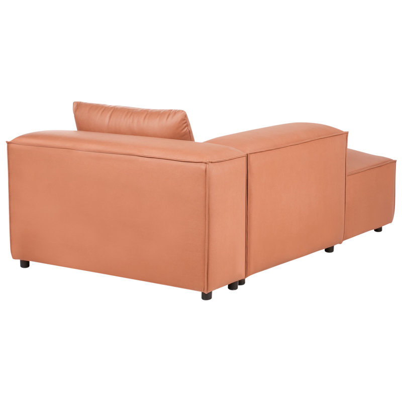 Bledi Faux Leather Chaise Lounge, Left Hand Facing