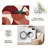 Rust Red Curve Geo carpet-easy to clean, machine-washable, soft and comfortable; suitable for door mats, kitchens, living rooms, bedrooms, corridors, and laundry areas. Easy to clean, durable carpet for home decoration.-129741951