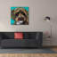 «Blue Doodle Brother 1» par Carolee Vitaletti, art mural sur toile-1538569170