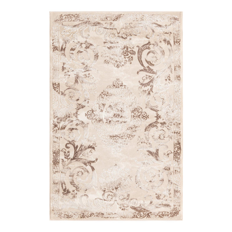 Senter Floral Indoor Rug, Rectangle 3'3" x 5'3"
