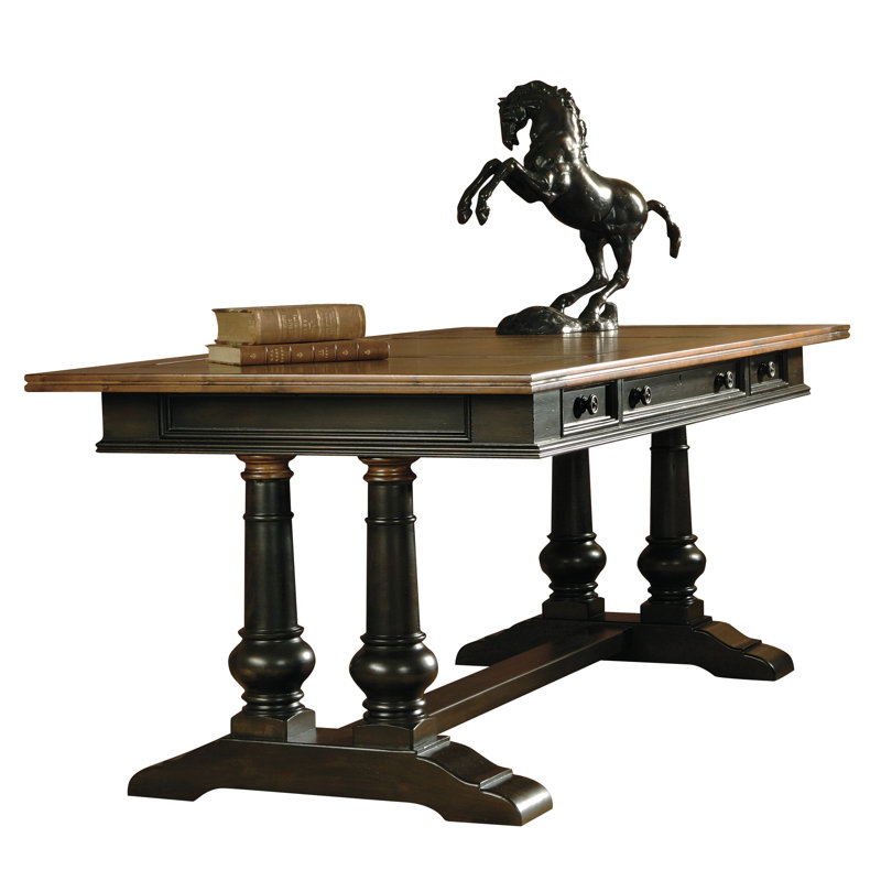 Modular Leather Writing Desk