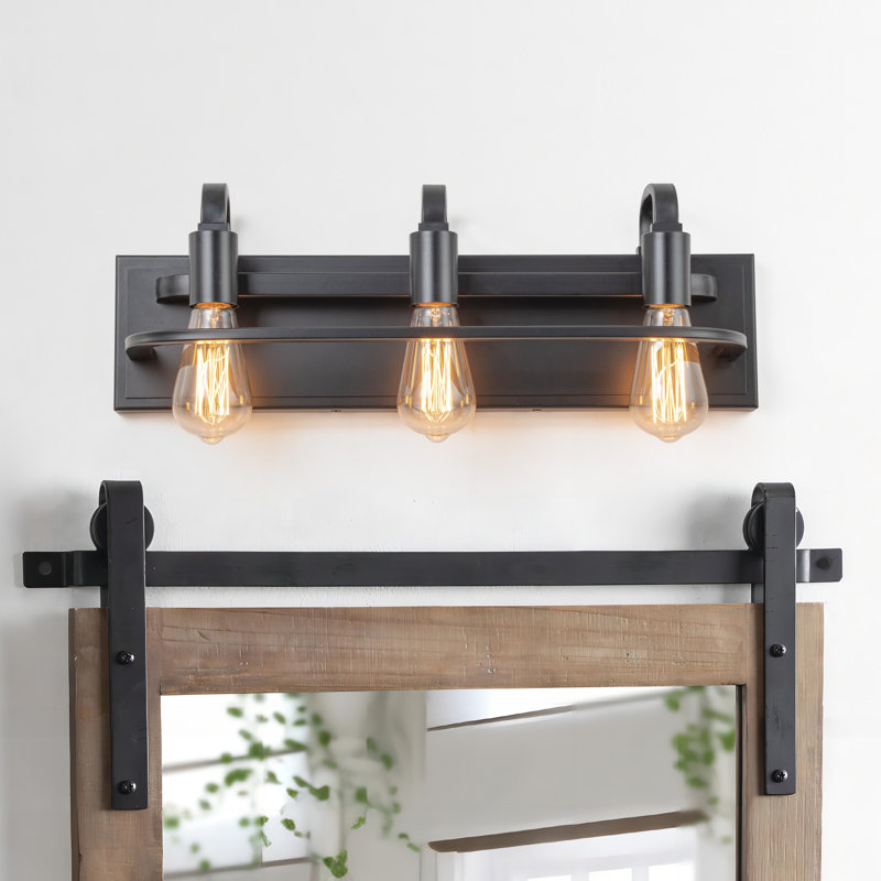 3-light Industiral Vanity Light