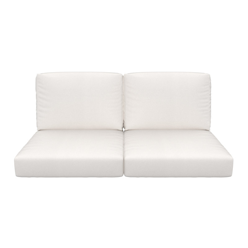 Coussins de siège et de dossier 6 pouces Sunbrella Premium (ensemble de 2), Sunbrella® toile naturelle