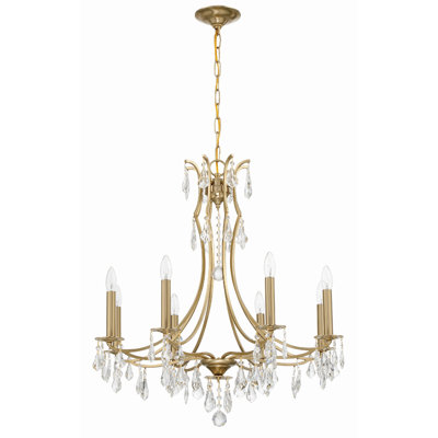 Lustre doré 8 lumières Emmelie