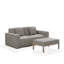 Ensemble de fauteuils et table basse Phu Modern 3 pièces, comprenant des fauteuils gauche et droit et une table basse. Tissu résistant aux intempéries et aux UV. Aucun assemblage requis.-2074630233-2074630237
