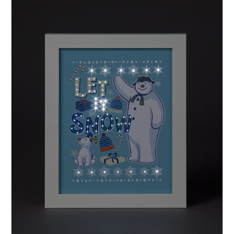 Snowman Christmas Dog Decorative Accent