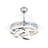 Orren Ellis 42" DIY Shade Retractable Ceiling Fan with LED Lights and Remote-304772254