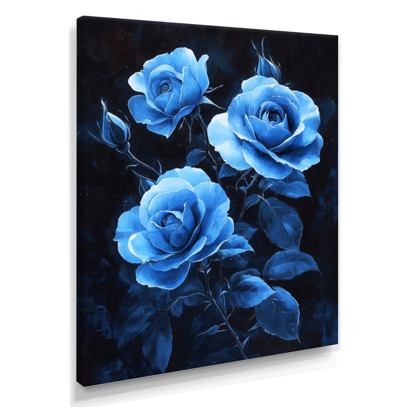 Chandley - impressions murales florales, H 20 po x l 12 po, Toile tendue, Ne s’applique pas