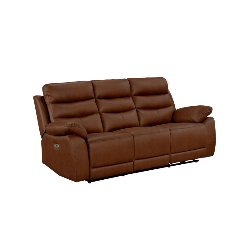 Canapé inclinable électrique Power, brun, Brun