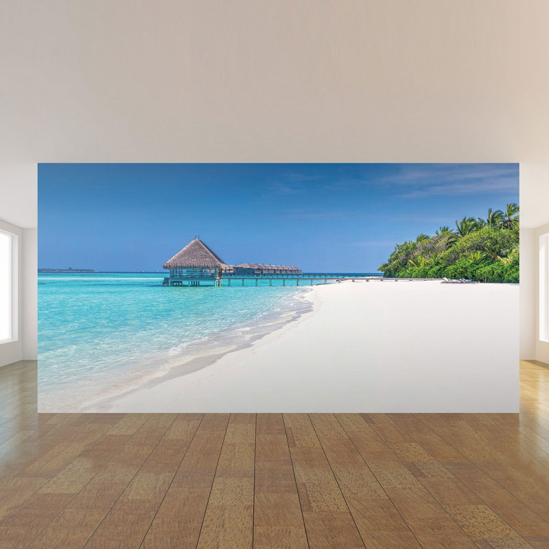 Panneau de papier peint Iohanna Beach, L 100,08 po x l 96 po