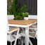 Navya 6 - Person Teak Solid Wood Patio Dining Set Extendable Rectangular Table-1448016747