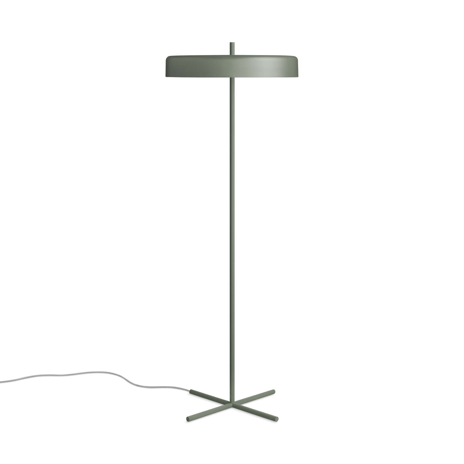 Bobber 57'' Dimmable LED Floor Lamp, Gray Green