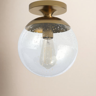 Plafonnier semi-encastré à 1 lumière 8 po Meri