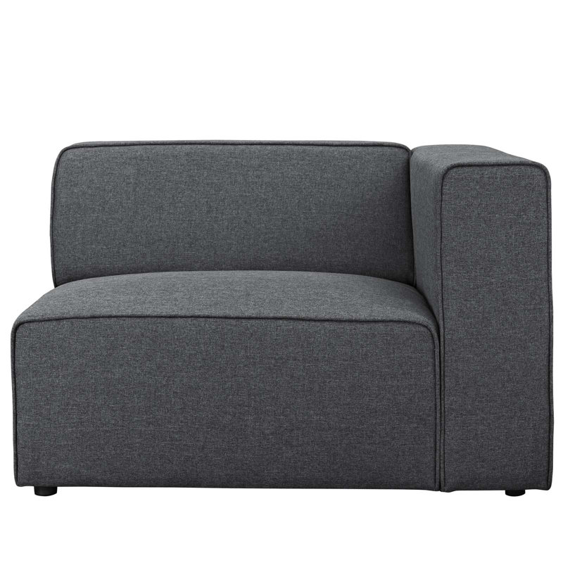 Sans accoudoirs Modway, gris