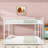 Full Over Full Metal Bunk Bed With Ladder-33455866
