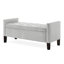 Banc de rangement rembourré capitonné avec accoudoirs-61185531