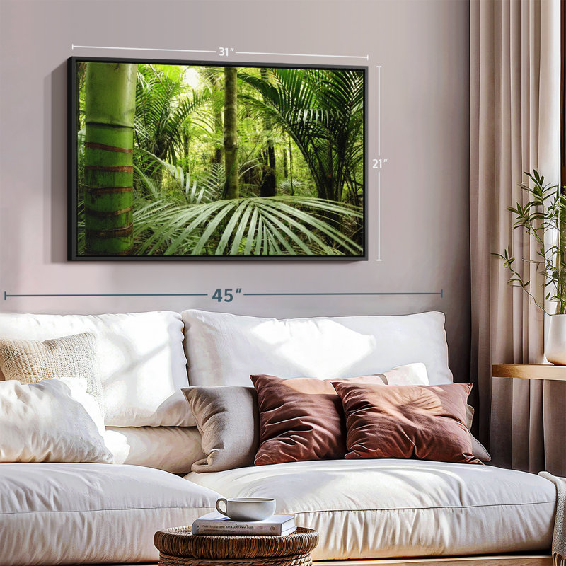 Nature «Into The Jungle», reproduction sur toile, H 21 po x l 31 po