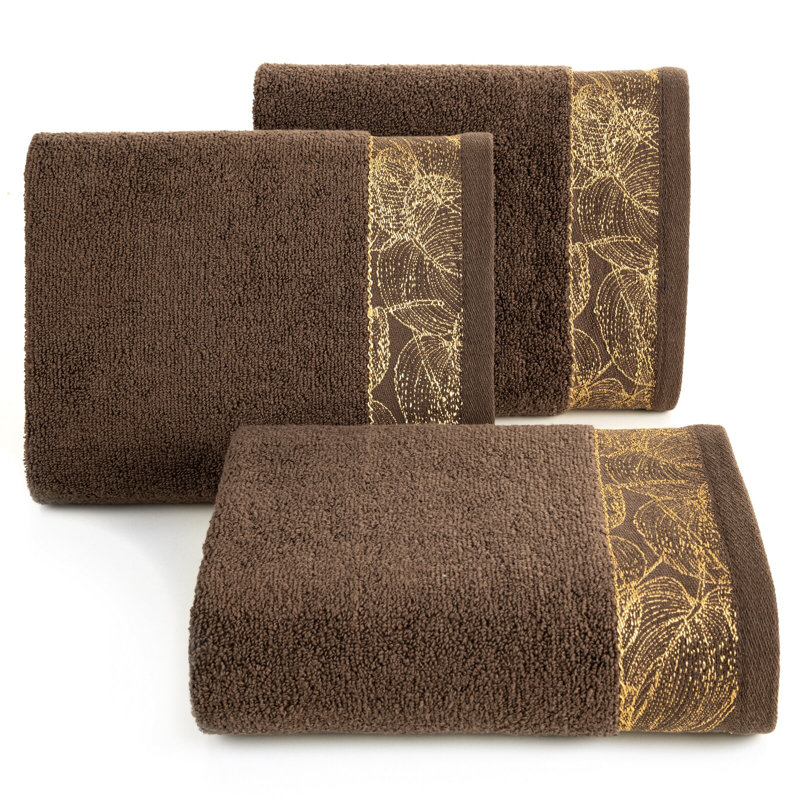 Dundalk Midweight Jacquard Bath Towel, Brown