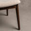 Ensemble de table de salle à manger ovale en bois massif 7 pièces avec chaises rembourrées Rozella