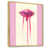 Toile avec cadre flottant brun