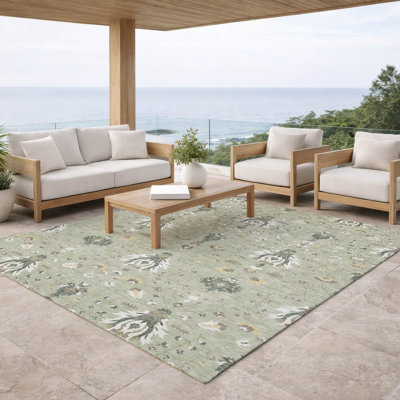 Machine Washable Indoor/Outdoor Chantille ACN2842 Global Rug