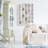 1 Pcs Shot Glass Display Case For Wall 30 Slots Case Wooden Shot Glass Holder Display Rustic Shelf Collection Display Rack Freestanding.Old White