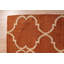 Yellow Hand-Knotted Wool Moroccan Lattice Pattern Geometric Modern Contemporary Carpet Rug-1378111943