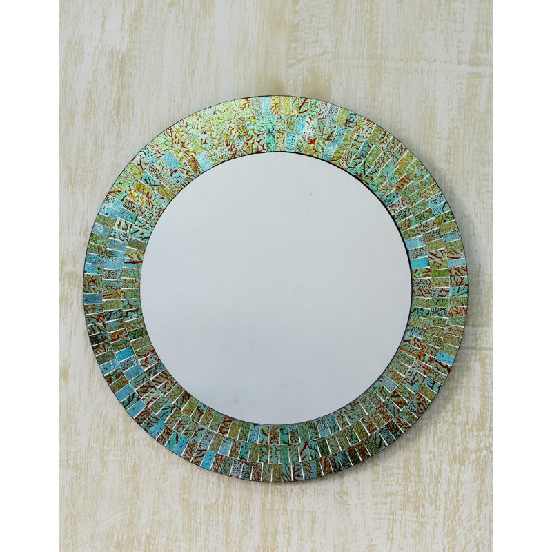 Miroir mural moderne & Ferrysburg, Soleil turquoise