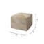 Pinstriped Square Ottoman