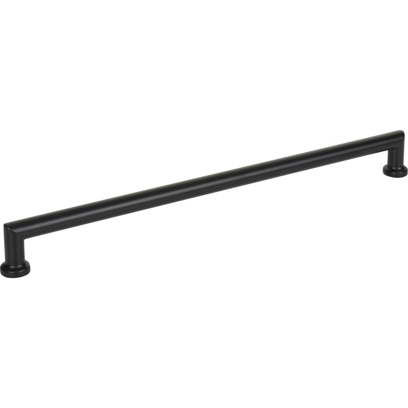 Morris 12" Center to Center Bar Pull, Flat Black, 12" Center to Center