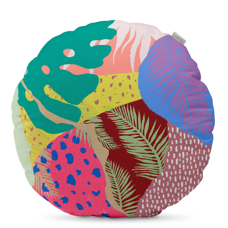 Elraine Indoor / Outdoor Floral Circular Cushion