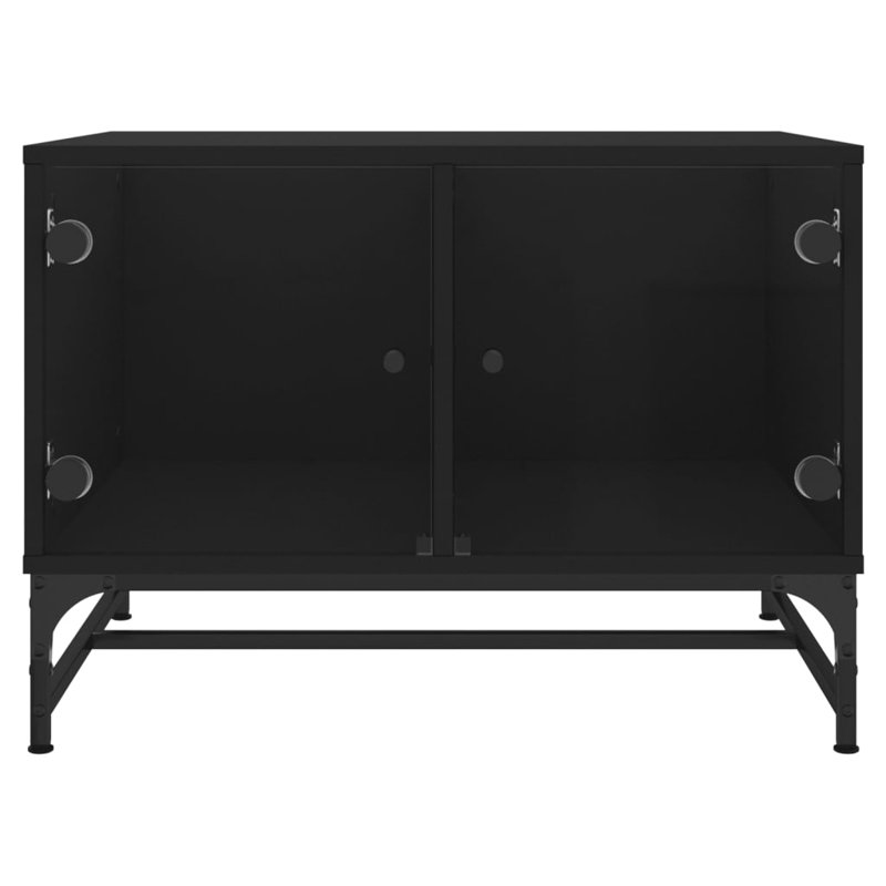 Aanuoluwa Coffee Table with Storage, Black