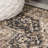 Chapell Chenille Mid-Century Medallion Machine-Washable Black/Terra Rug-262722819
