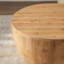 Table basse de rangement vintage en forme de tonneau, plateau en bois de sapin, design ajouré, aucun assemblage requis