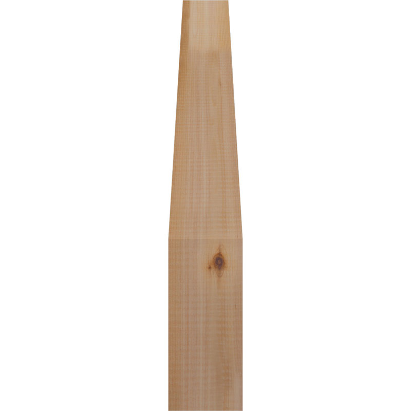Attelle impériale du genou, Cèdre rouge, Lisse, H 24 po x l 3,5 po x P 18 po