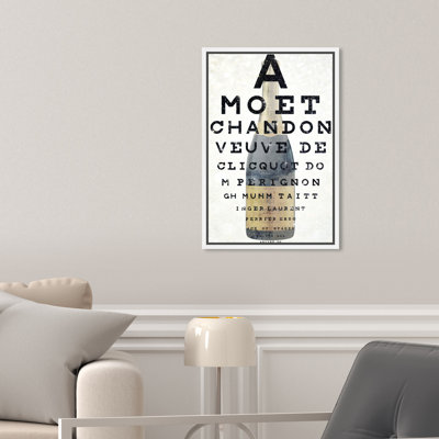 Drinks and Spirits Champagne Eye, impression sur toile