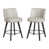 Light Beige Gray Seat/ Black Frame
