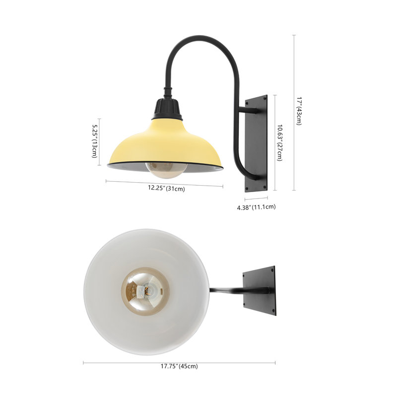 Manasi Wall Light, Matte Yellow