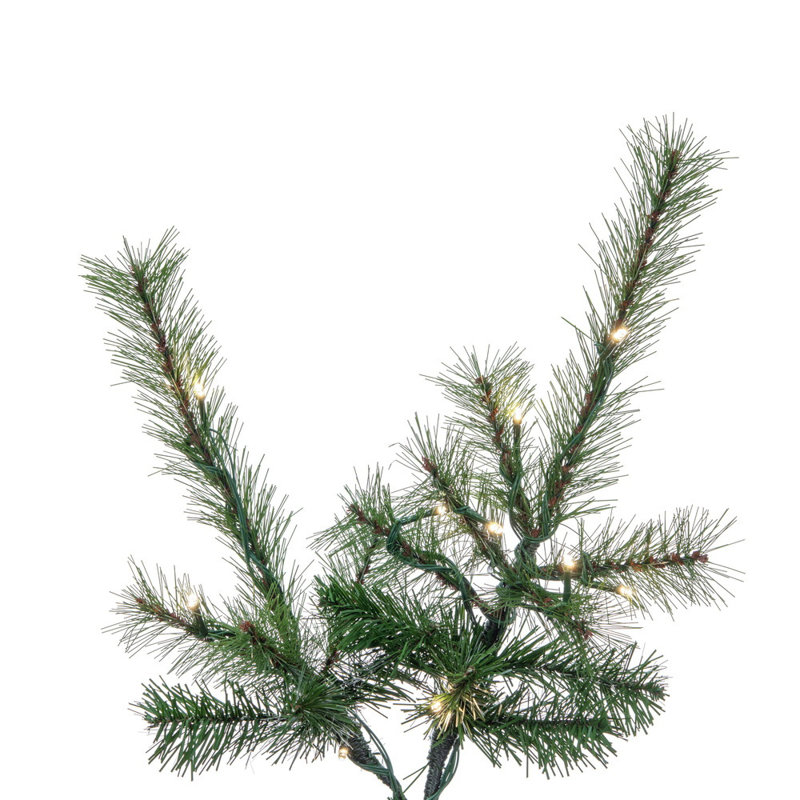 Arbre de Noël artificiel pré-éclairé Levance avec changement de couleur DEL de 3 lumières basse tension coaxiales à 3 fonctions de 3 mm