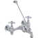 28T Series Wall Mount Garage Faucet with Vacuum Breaker Spout and Double Cross Handle