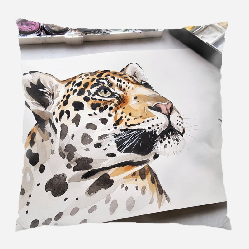 Outdoor Reversible Throw Pillow, Microsuede, Indoor