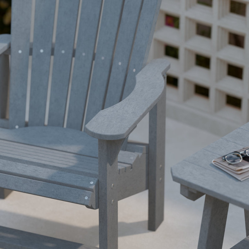 Heritage Outdoor Adirondack Chair, Light Gray