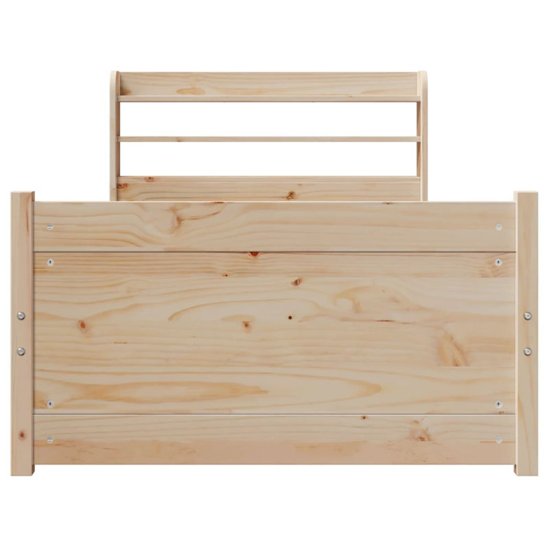 Bed Frame With Headboard Without Mattress, European Single (90 x 200cm)