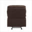 Fauteuil inclinable et oscillant en microfibre par pour une détente quotidienne, design élégant et contemporain, 35 x 35 x 40 pouces